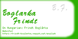 boglarka frindt business card